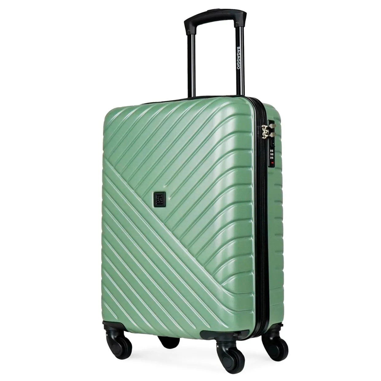 Mala de Bordo Bagaggio Personalizada - 10 kg Abs 4 Rodas Detroit VERDE