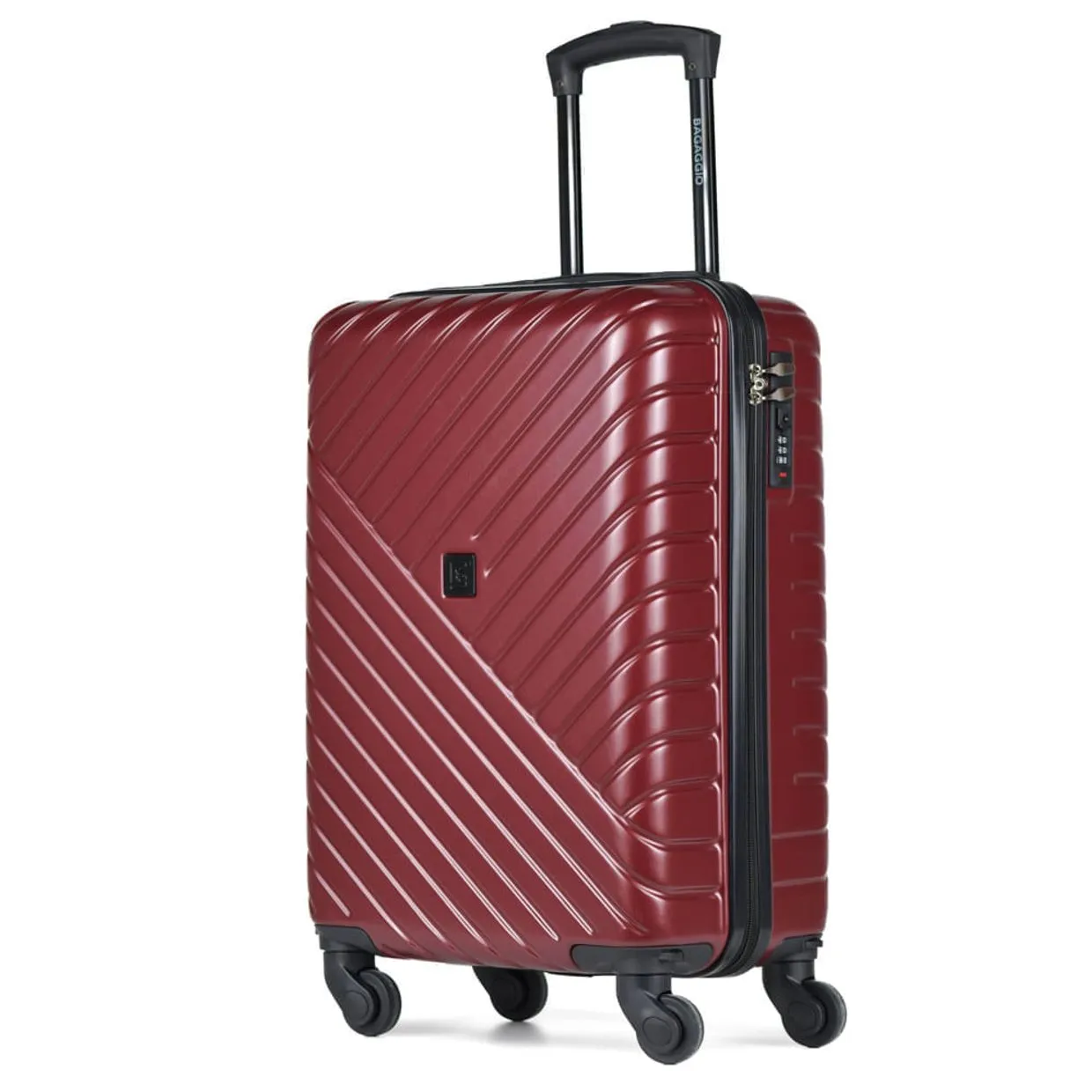 Mala de Bordo Bagaggio Personalizada - 10 kg Abs 4 Rodas Detroit Vermelha