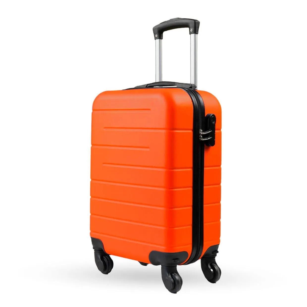 Mala de Bordo Bagaggio Personalizada PP 8 Kg ABS 4 Rodas 18,5" /  Downtown Laranja