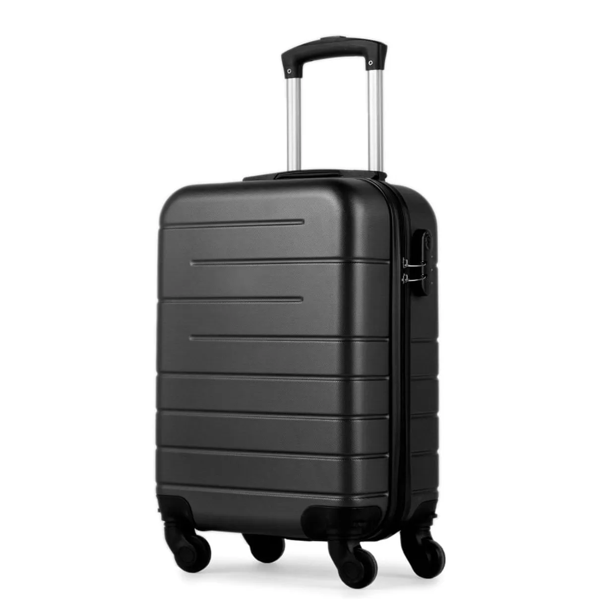 Mala de Bordo Bagaggio Personalizada PP 8 Kg ABS 4 Rodas 18,5" / Downtown Preta