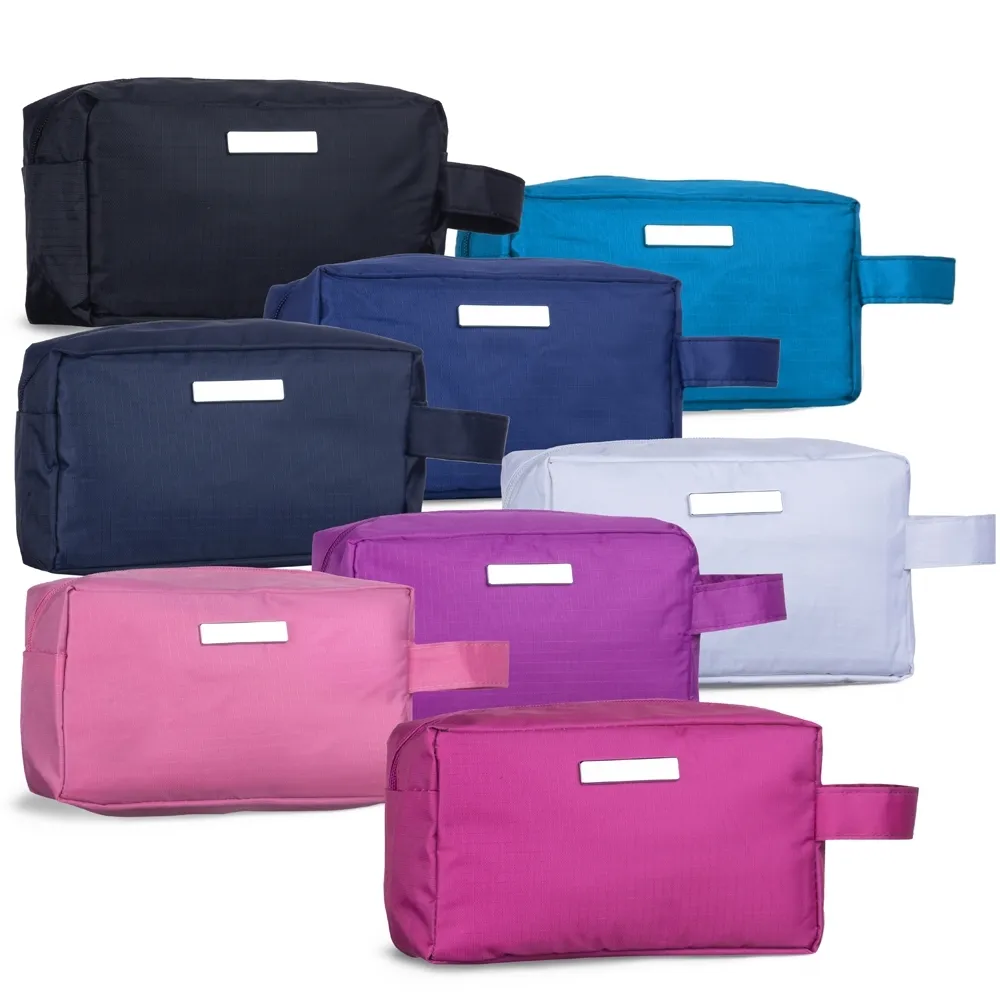 Necessaire PVC Impermeável com Plaquinha Personalizada