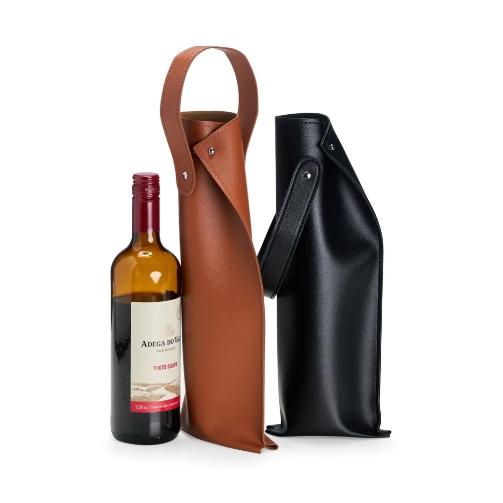 Porta Vinho PU Personalizada