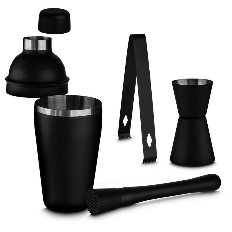 Kit Cocktail Aço Inox 4 peças