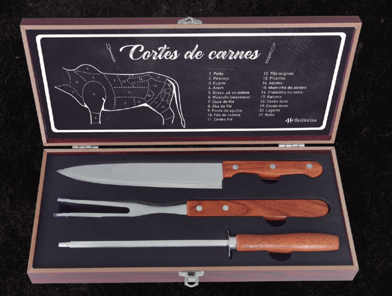 Kit Churrasco 4 Peças Personalizado