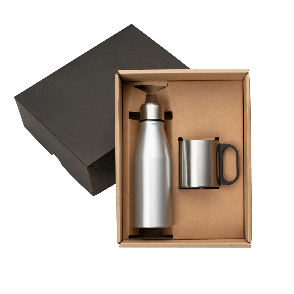 Conjunto com 01 caneca 180ml + squeeze 500ml Personalizado