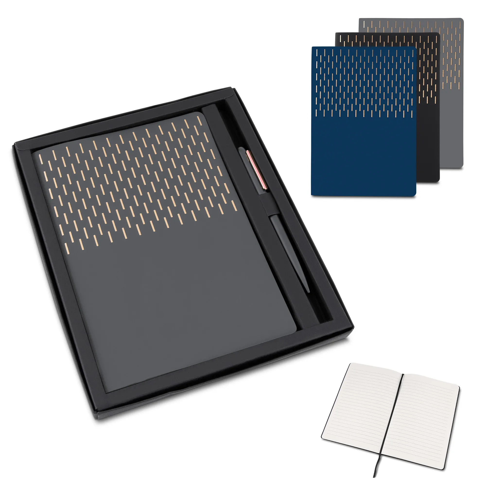 Kit Escritório Capa em PU e Caneta Metalica Personalizado
