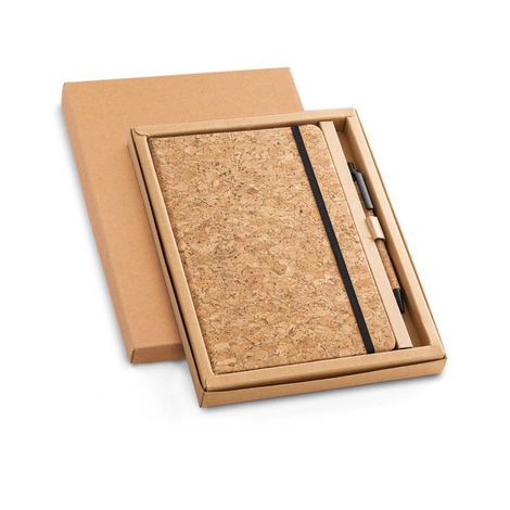 Kit Caderno e Caneta de Cortiça Personalizado