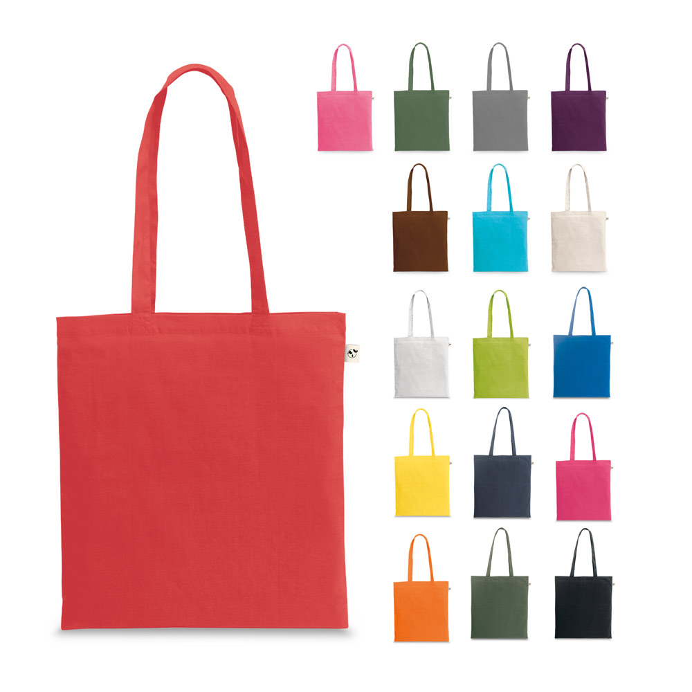 Sacola 70% algodão reciclado e 30% poliéster reciclado (150 g/m²)