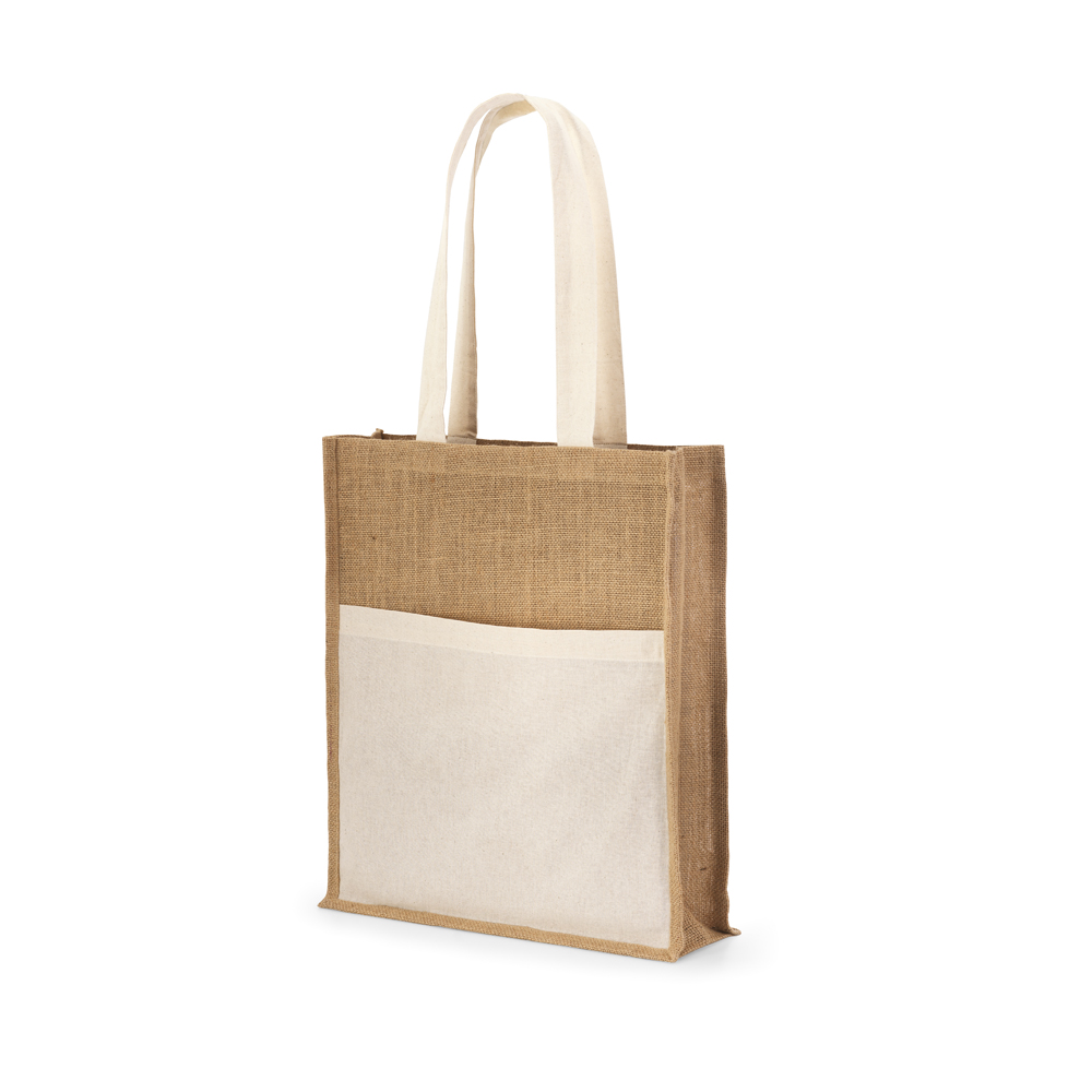 Sacola Juta com Bolso 370 x 410 x 100 mm