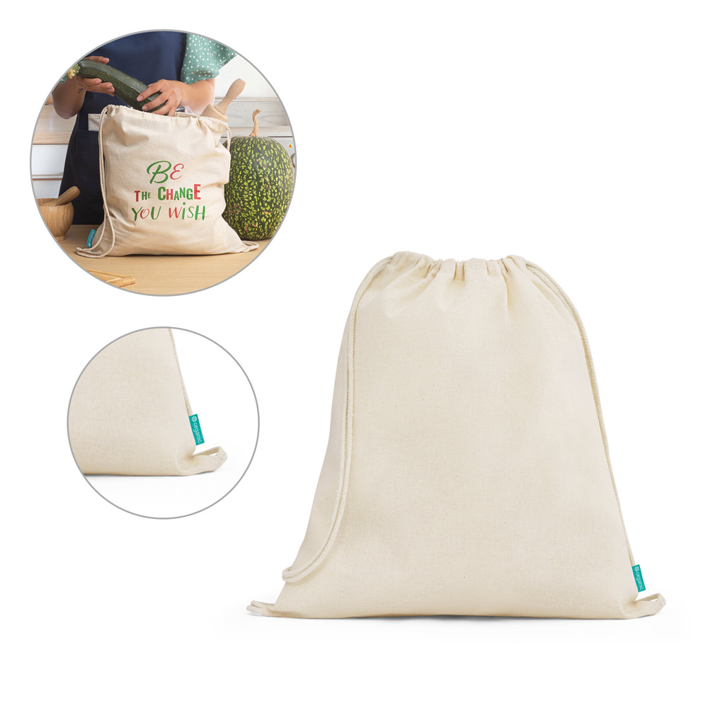 Sacola Mochila e Algodão Personalizada