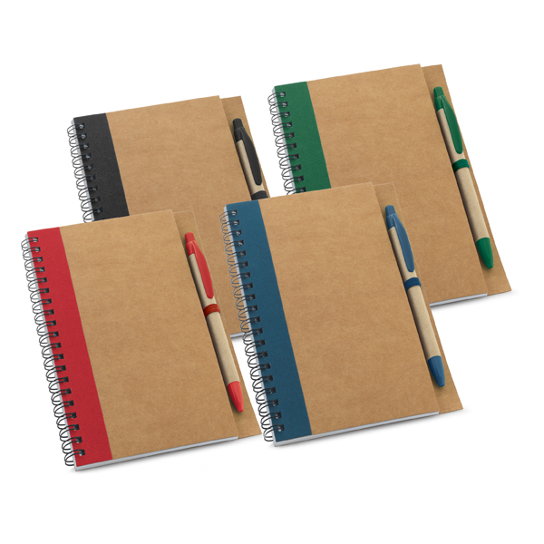Caderno Kraft com Caneta Personalizado