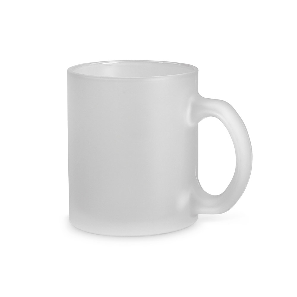 Caneca de Vidro com Efeito Fosco