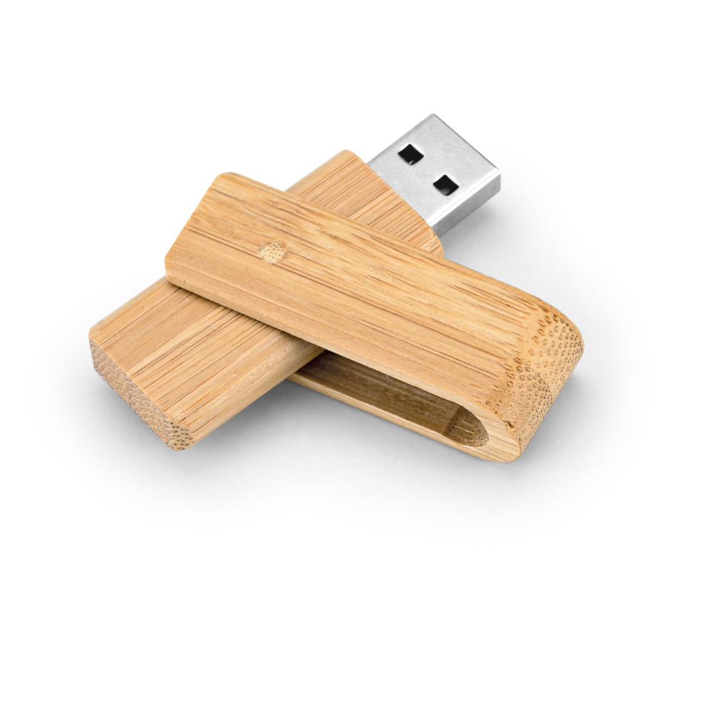 PEN DRIVE EM BAMBU 8GB