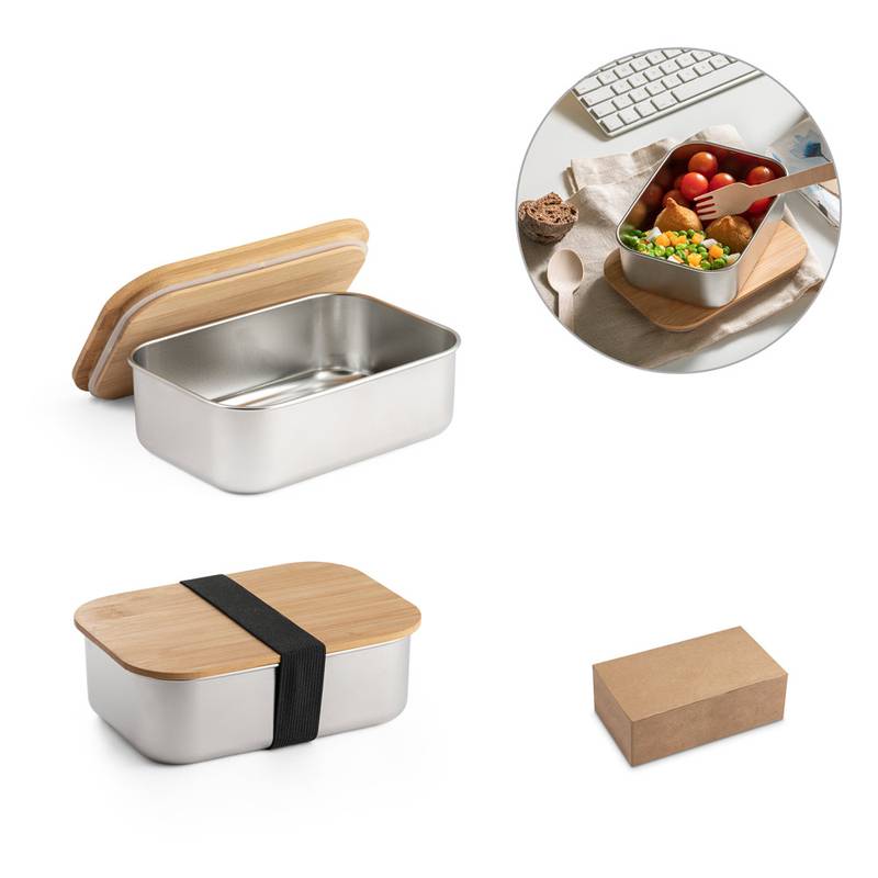 Marmita em Aço Inox e Bambu Personalizada