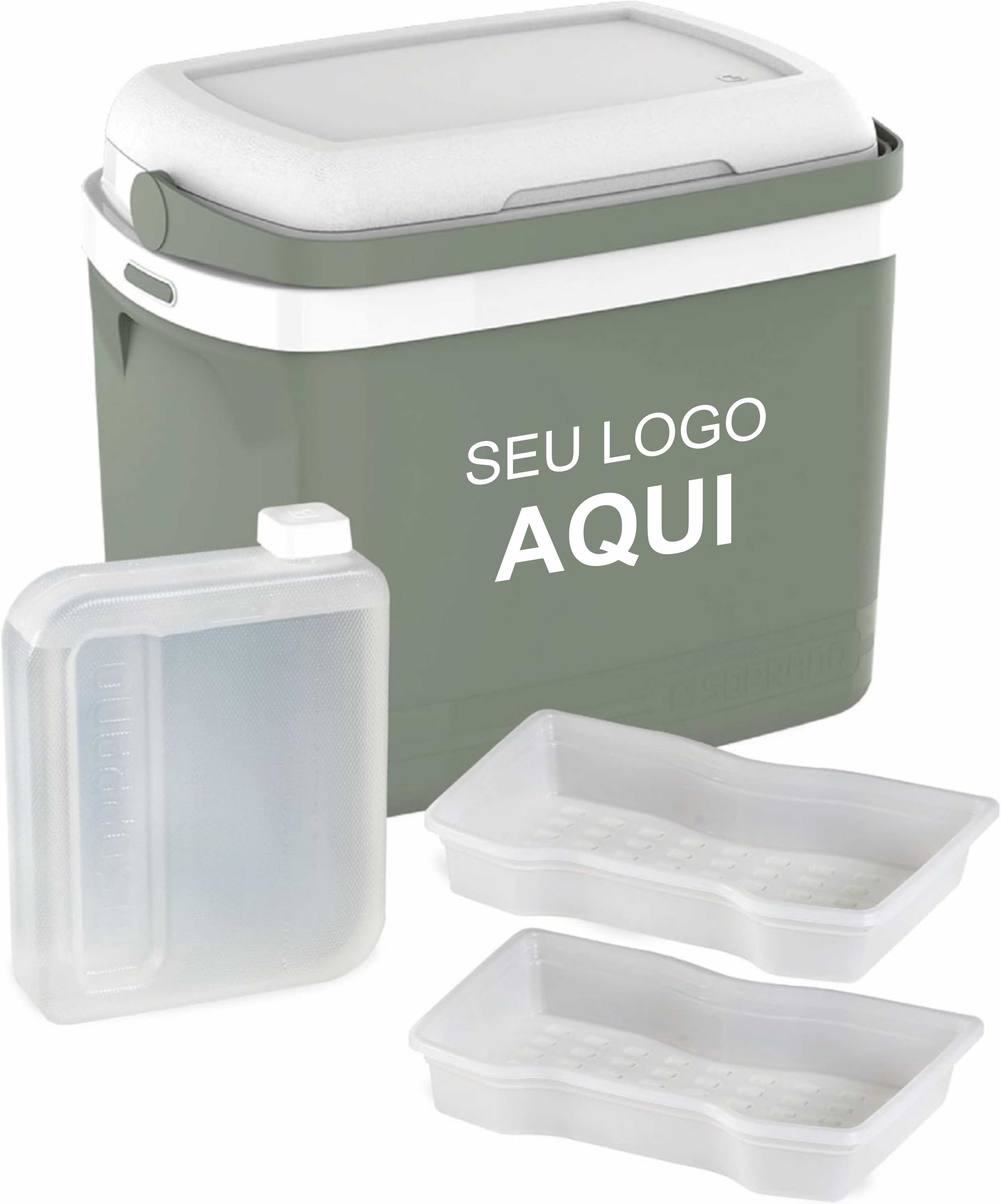 CAIXA TERMICA PERSONALIZADA C/ ACESSORIOS 32 LITROS