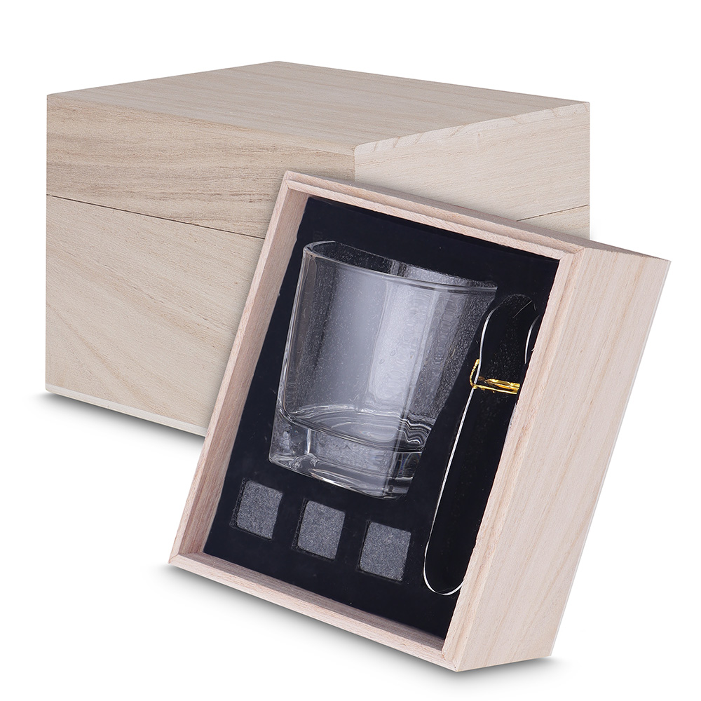 Kit Drink com Copo de Vidro 200 ml Personalizado
