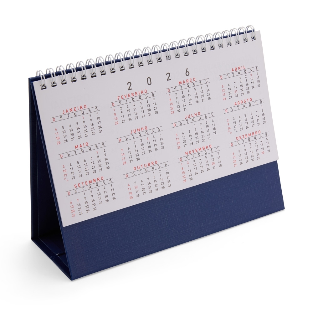 Calendário de Mesa 2026 Personalizado