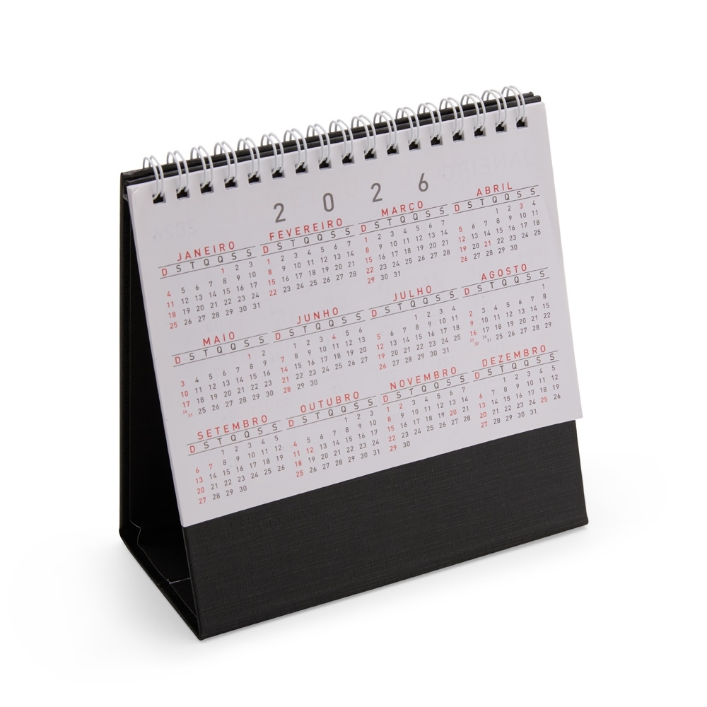 Calendário de Mesa 2026 Personalizado
