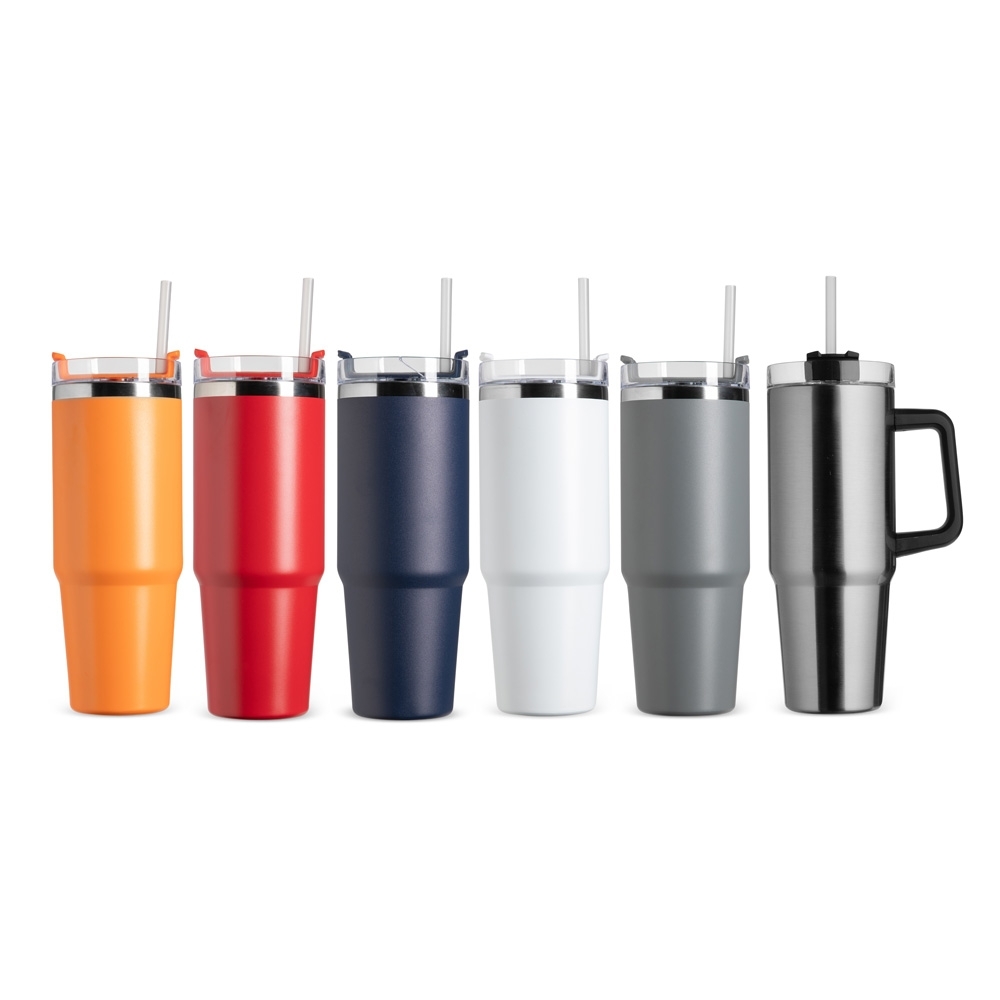 Caneca Térmica com Canudo 900ml