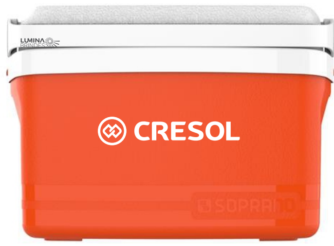 Caixa Térmica 12 Litros Laranja Personalizada