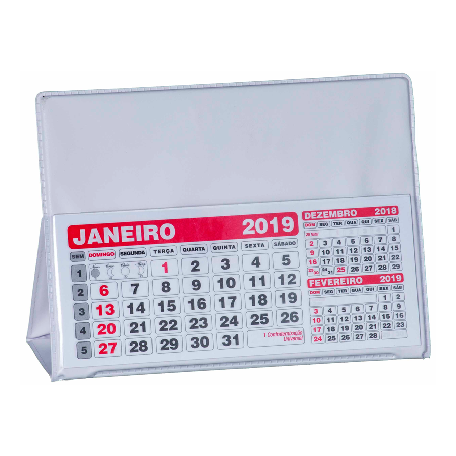 Calendário de Mesa PVC