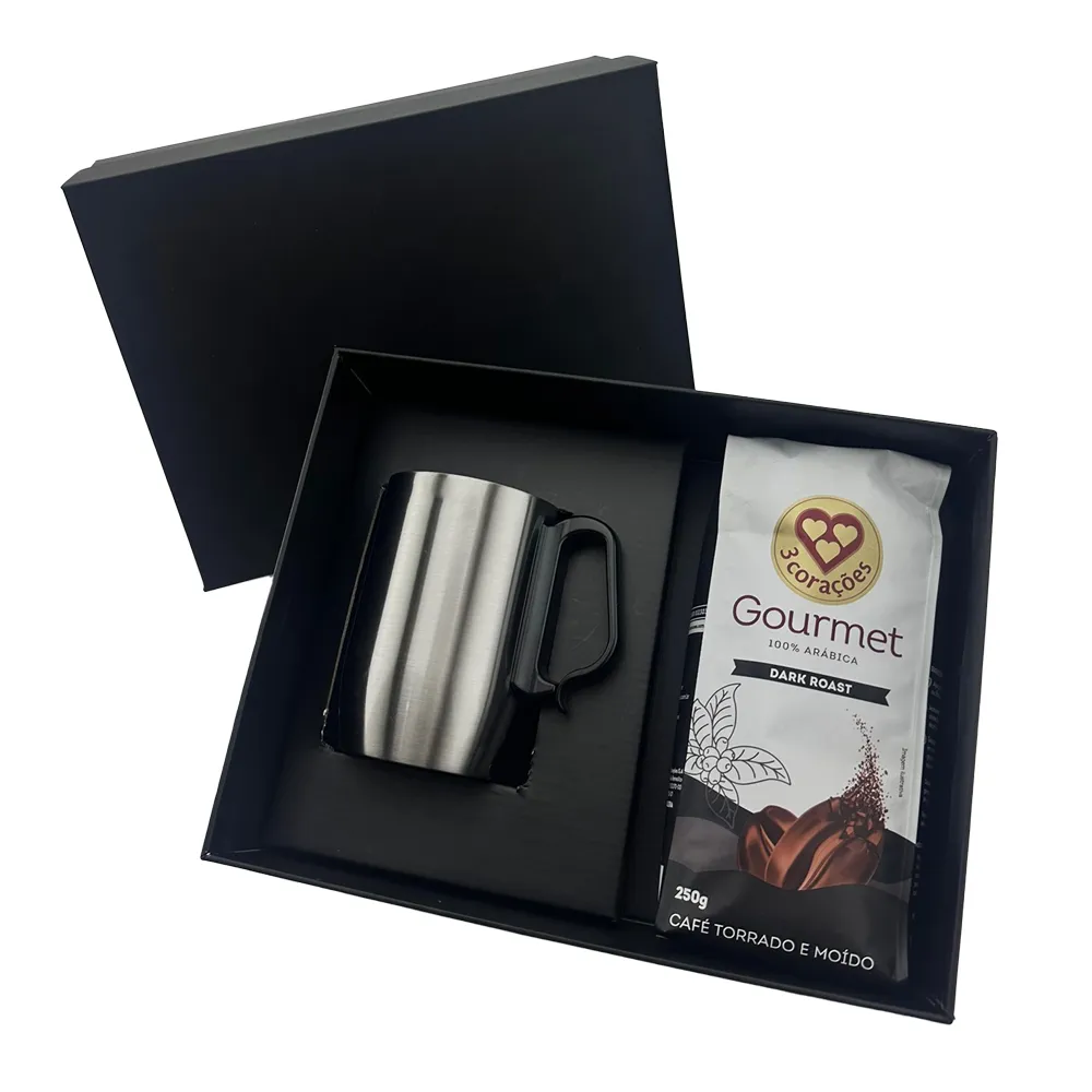 Kit VIP Café com copo térmico 320ml Personalizado