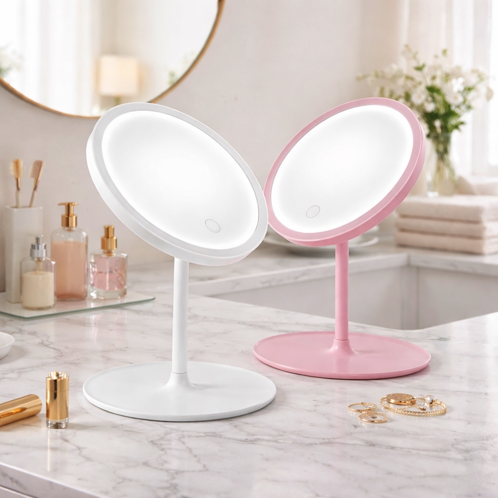 Espelho de Mesa Plástico com LED Personalizado