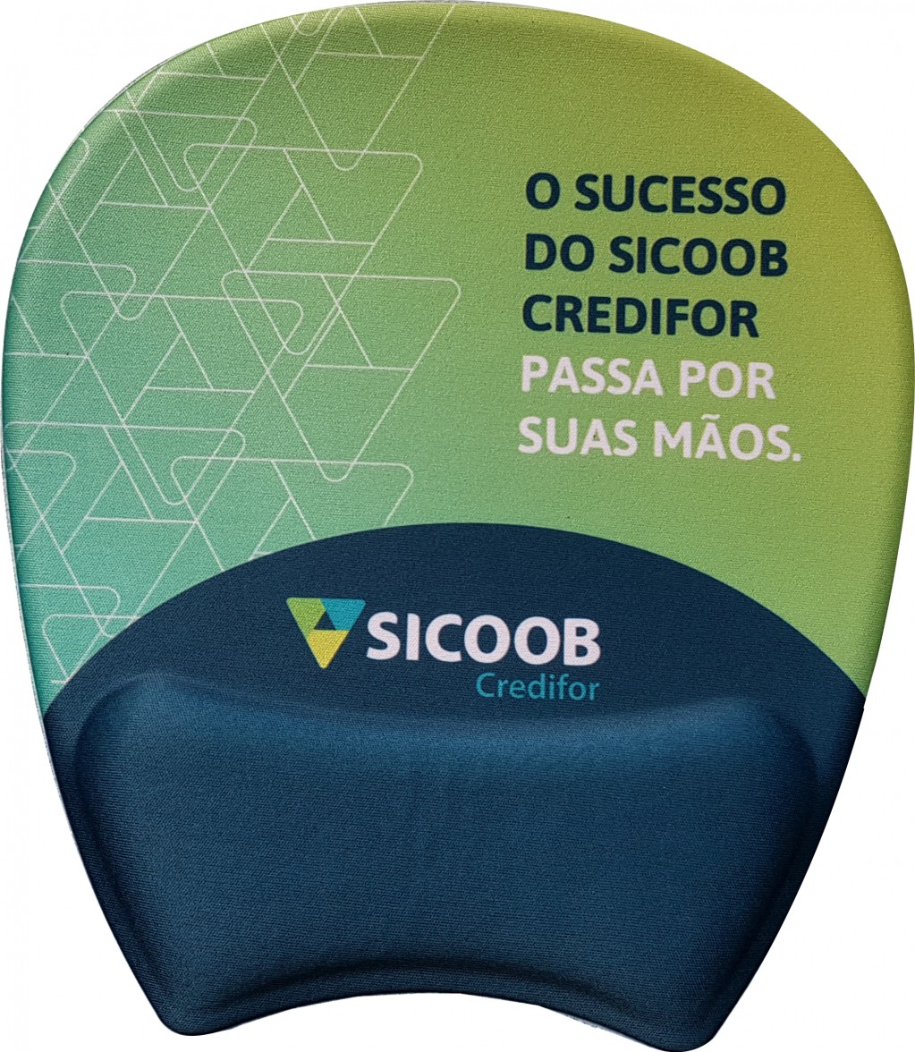 Mouse Pad Ergonômico Ambidestro com Apoio