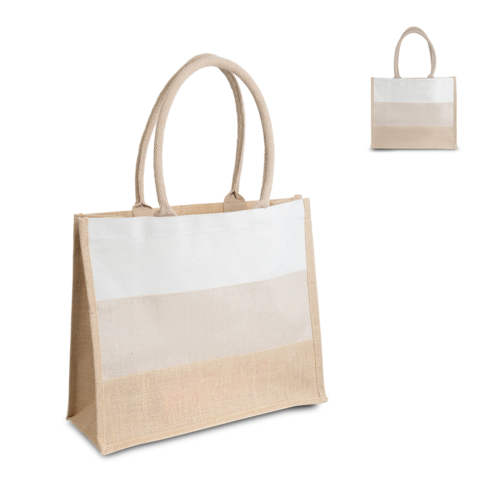 Sacola em Juta 280g/m² (35x42x15cm) Personalizada