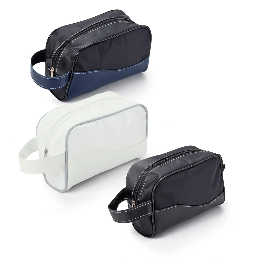 Necessaire em Couro Sintético e Nylon Personalizada