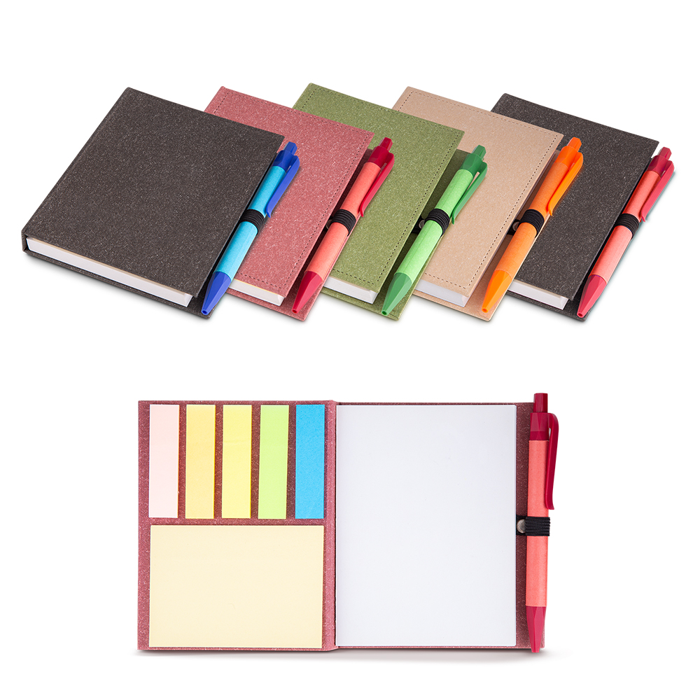 Bloco de anotações c/ Caneta (13x11cm) Personalizado