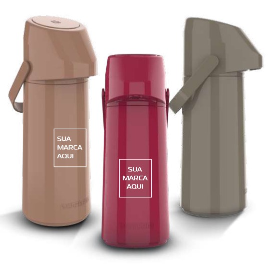 GARRAFA TERMICA RUBI 1,8L VERMELHO