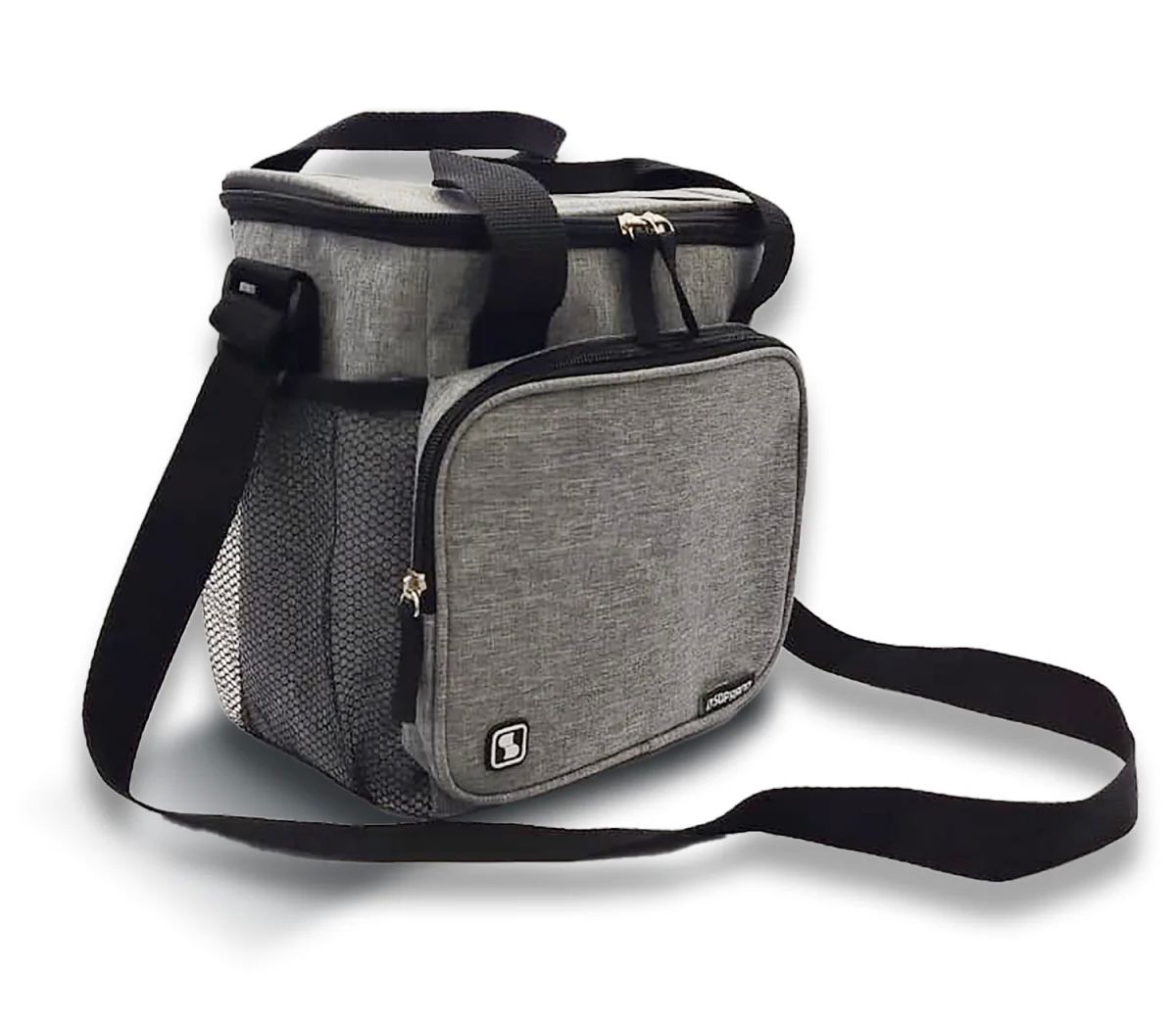 BOLSA TÉRMICA EVEREST 7,5L CINZA/PRETO